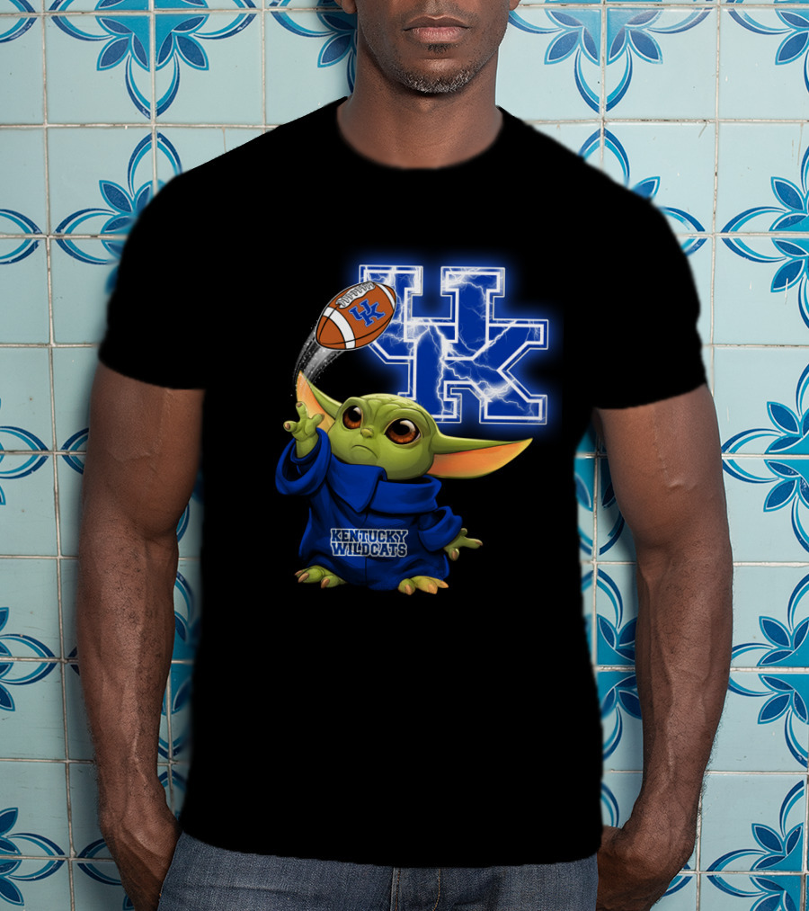 Kentucky Wildcats Football Uk Lightning Baby Alien T-Shirt