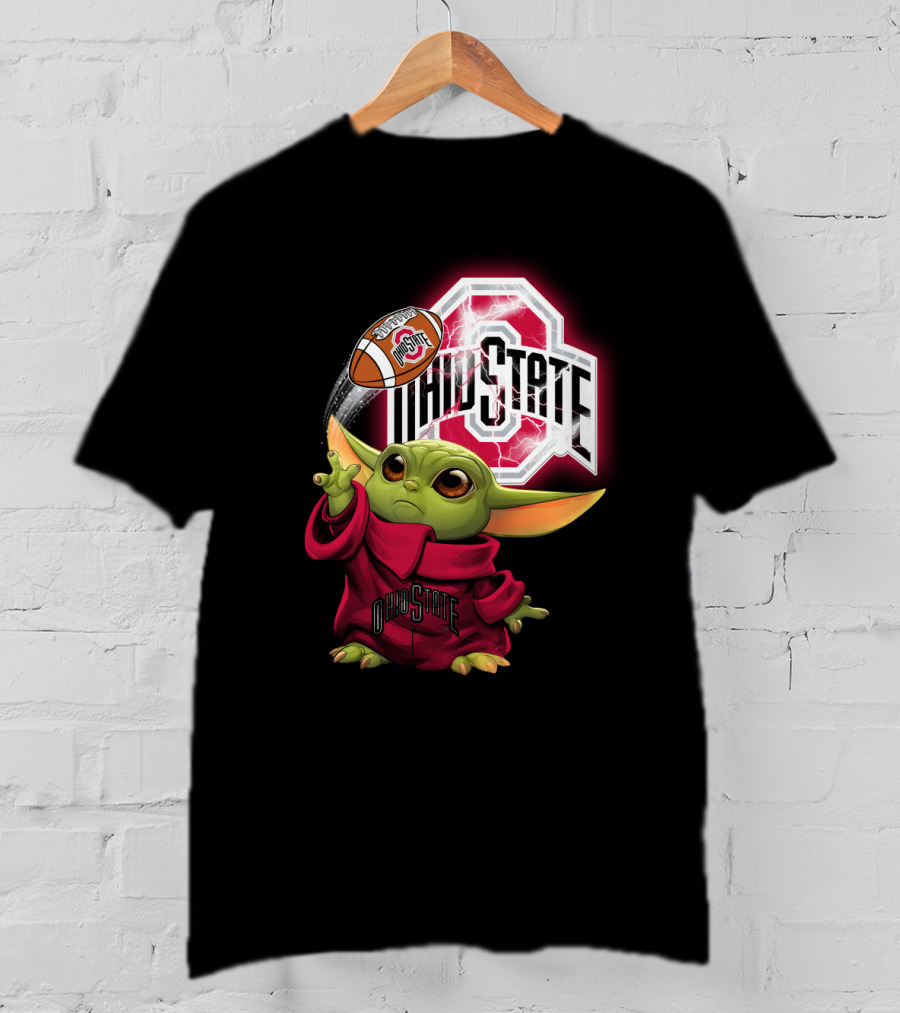 Baby Yoda Ohio State Football Fan Art Chtnca9019 T-Shirt