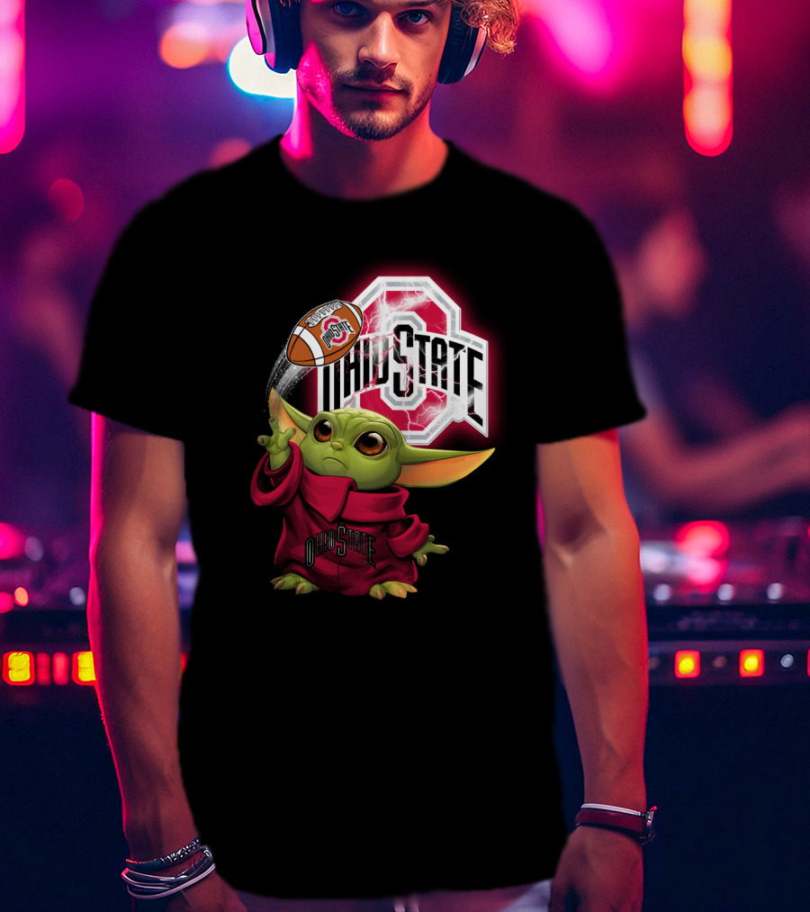 Baby Yoda Ohio State Football Fan Art Chtnca9019 T-Shirt