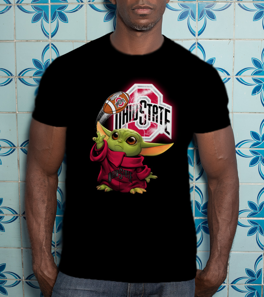 Baby Yoda Ohio State Football Fan Art Chtnca9019 T-Shirt