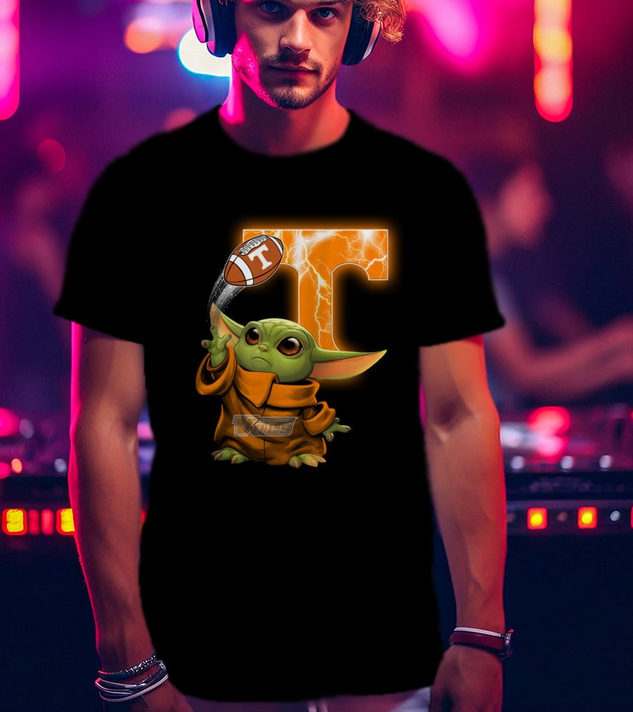 Tennessee Vols Grogu Football T T-Shirt
