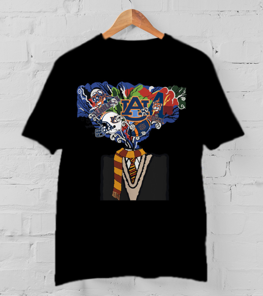 Auburn University Tigers Football Magic Surrealism Iconic Explosion T-Shirt