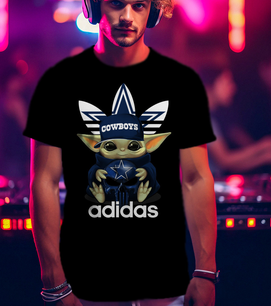 Yoda Cowboys Dallas Logo Star Wars Fan Merchandise T-Shirt