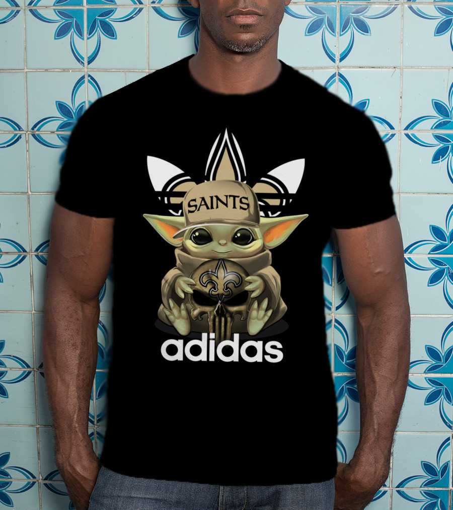 Saints Yoda 1 New Orleans Fleur-de-lis T-Shirt
