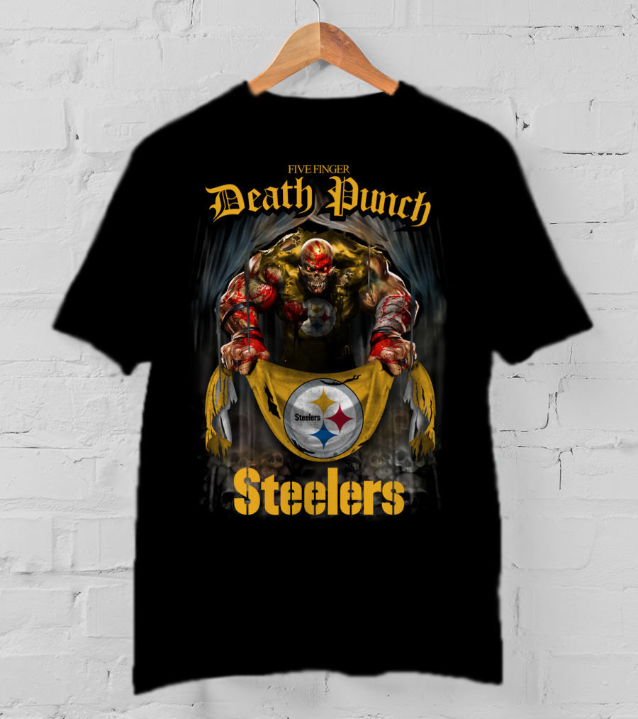 Five Finger Death Punch Steelers Pittsburgh FFDP2802 T-Shirt