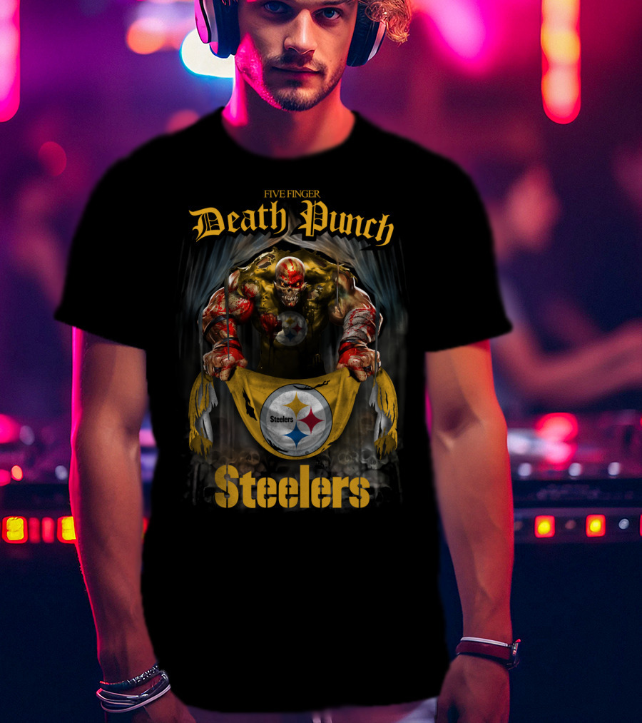 Five Finger Death Punch Steelers Pittsburgh FFDP2802 T-Shirt