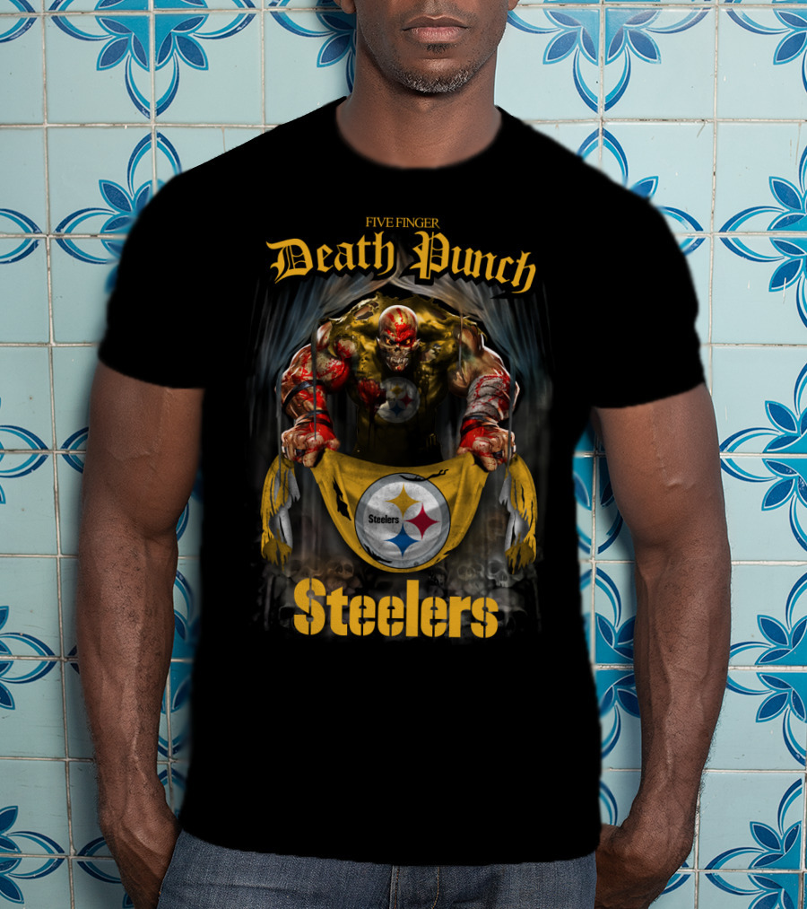 Five Finger Death Punch Steelers Pittsburgh FFDP2802 T-Shirt