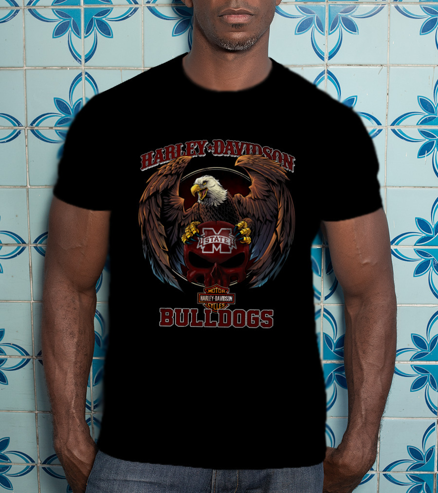 Harley Davidson Ncaa Mississippi State Bulldogs Eagle T-Shirt