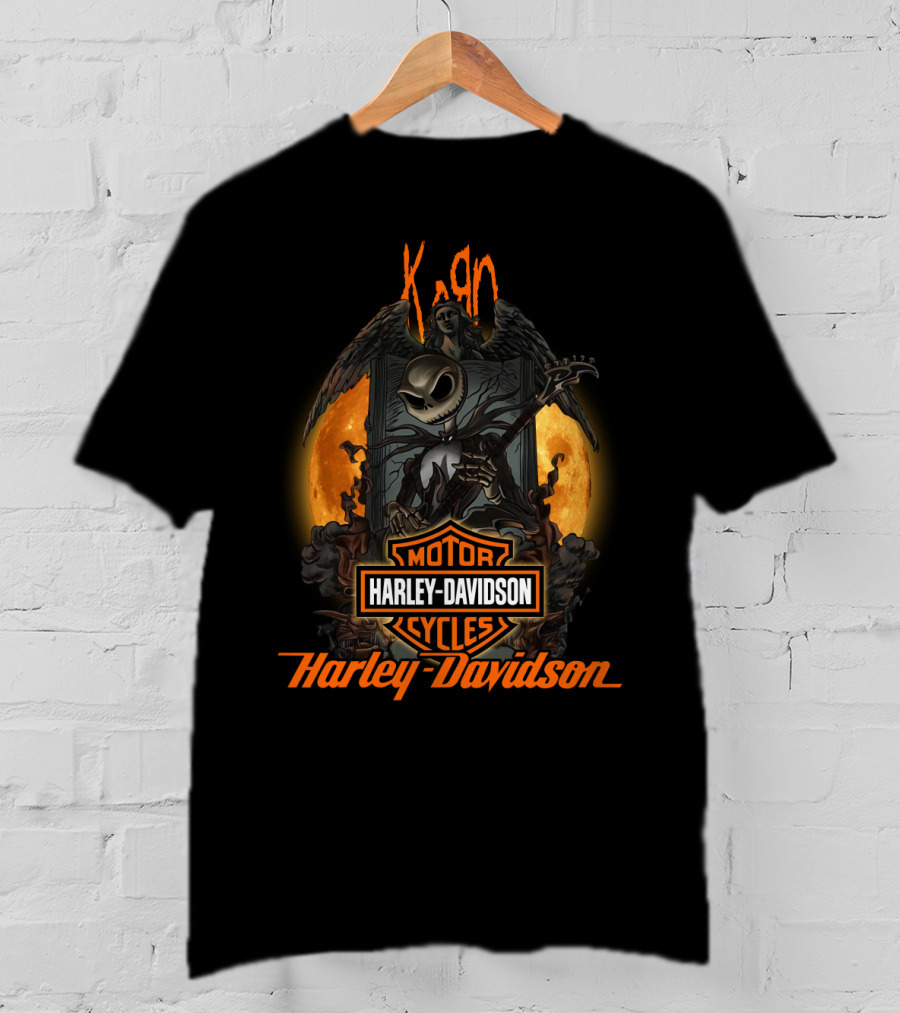 Korn Harley Davidson Nightmare Before Christmas Fusion T-Shirt