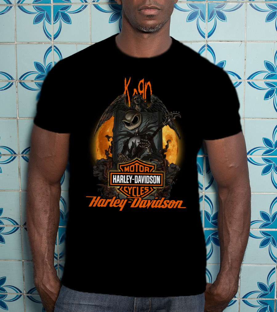 Korn Harley Davidson Nightmare Before Christmas Fusion T-Shirt