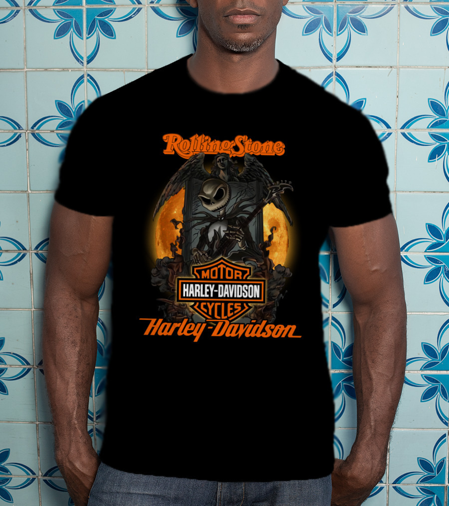 Rolling Stone Harley Davidson Motor Cycles Halo 1212 T-Shirt