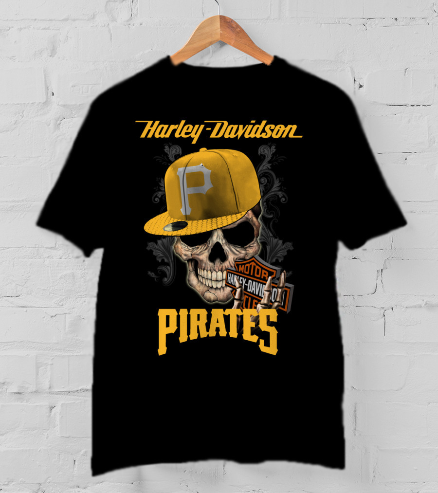 Harley Davidson Skull Cap Harley Davidson Motor Pirates T-Shirt