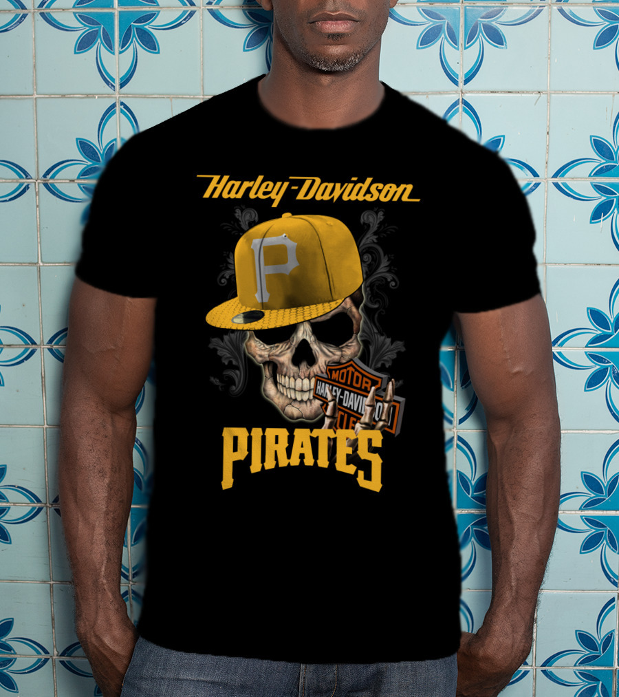 Harley Davidson Skull Cap Harley Davidson Motor Pirates T-Shirt