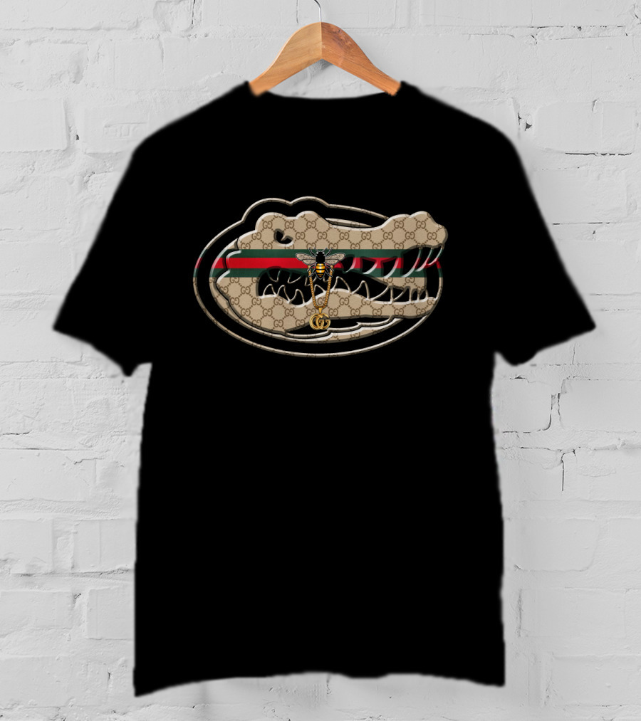 Guci Ncaa Florida Gators Iconic Logo Fusion With Stylish T-Shirt