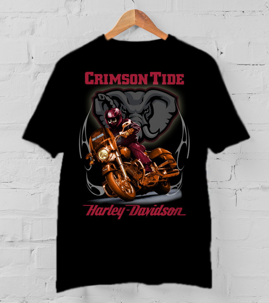 Crimson Tide Harley Davidson Hd02Ncaa Alabama Crimson Tide T-Shirt