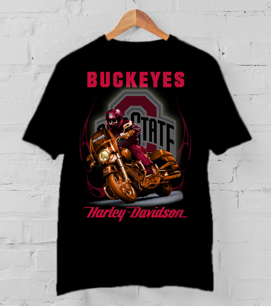 Buckeyes Harley Davidson Ohio State T-Shirt