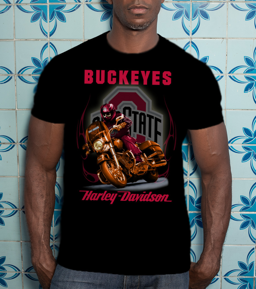 Buckeyes Harley Davidson Ohio State T-Shirt