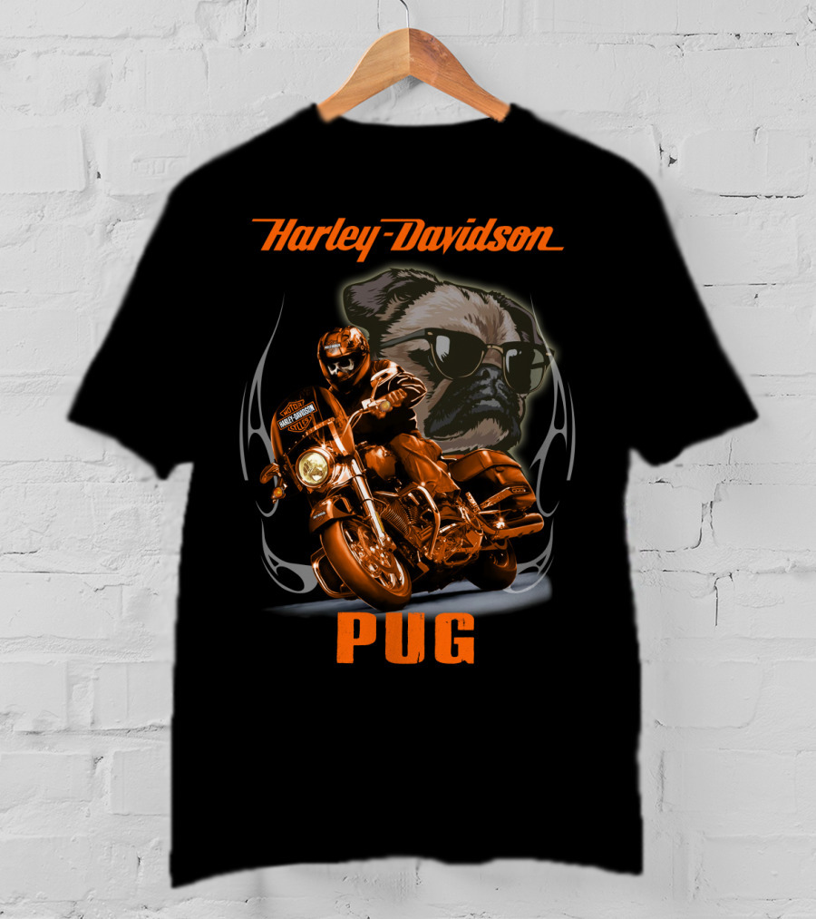 Harley Davidson Pug T-Shirt