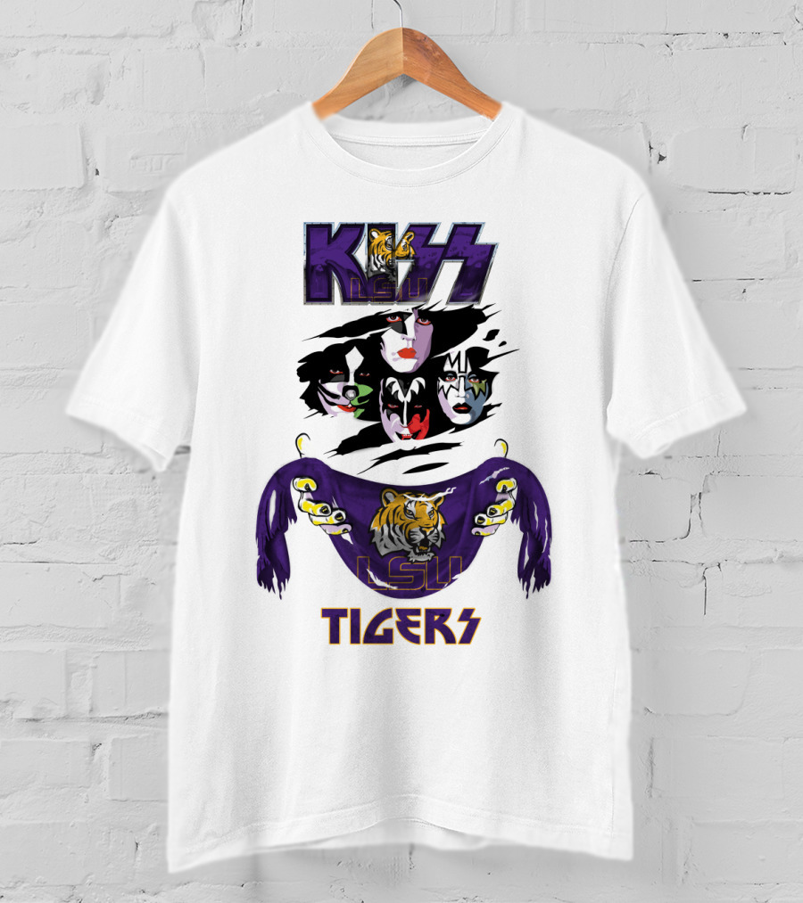 KISS LSU Tigers Ncaa Collaboration T-Shirt