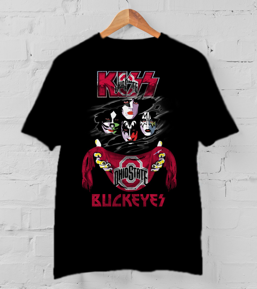 KISS Ohio State Buckeyes NCAA Band Collaboration T-Shirt