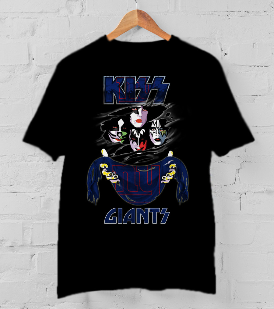 KISS New York Giants NFL Collaboration T-Shirt