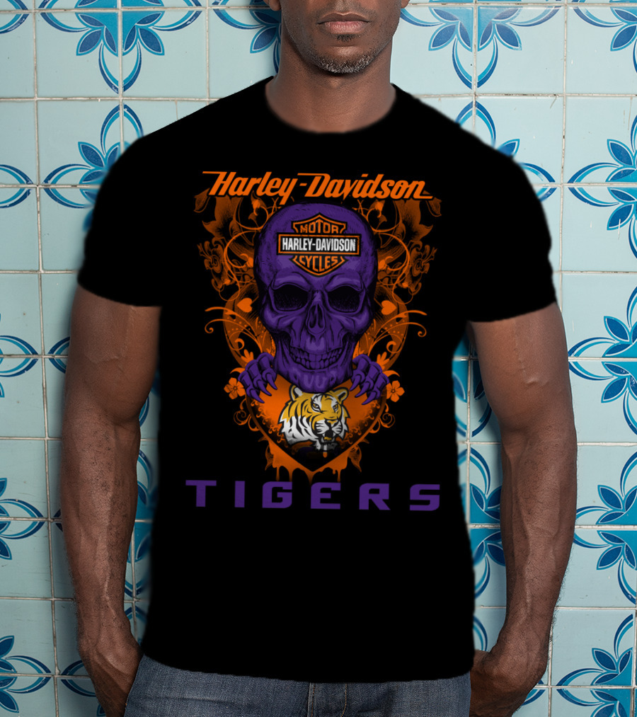 Harley Davidson Motor Ls Tigers T-Shirt