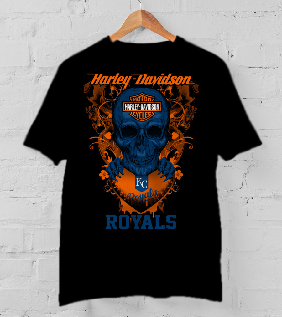 Harley Davidson Kansas City Royals Motorcycles Royals T-Shirt