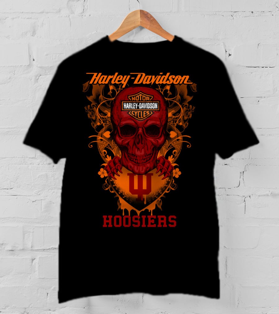 Harley Davidson Motor Cycles Hoosiers Indiana T-Shirt