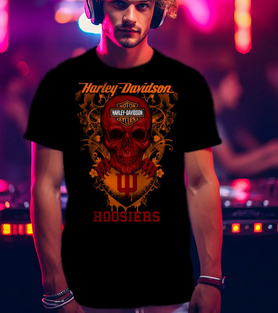 Harley Davidson Motor Cycles Hoosiers Indiana T-Shirt