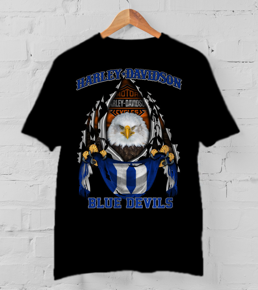 Harley Davidson Eagle Duke Blue Devils T-Shirt