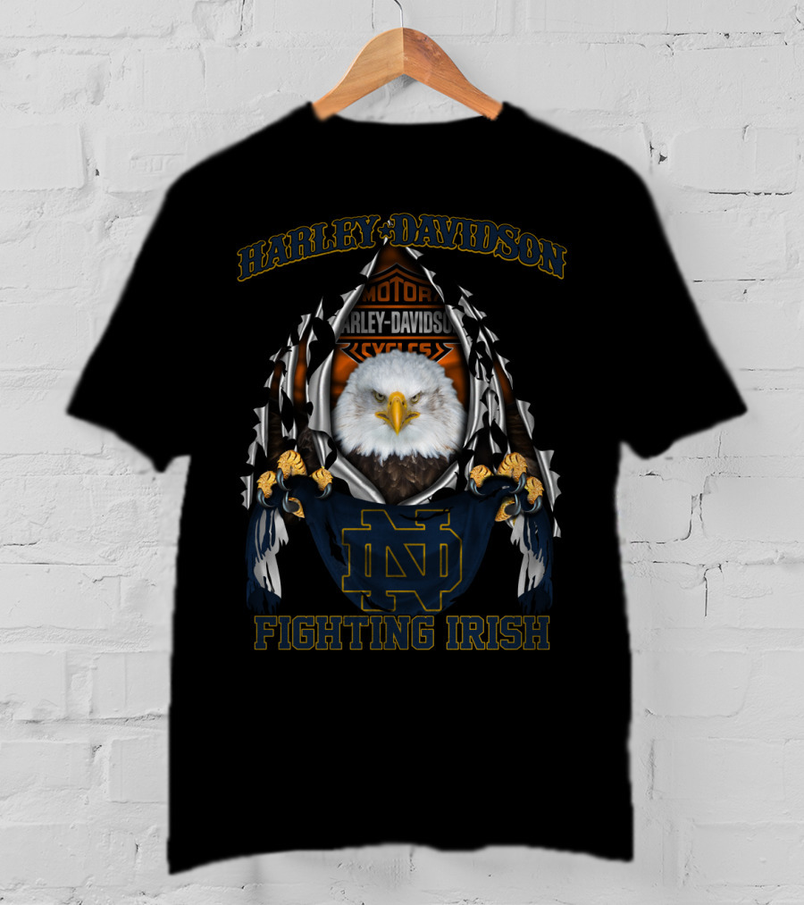 Harley Davidson Notre Dame Fighting Irish Eagle T-Shirt