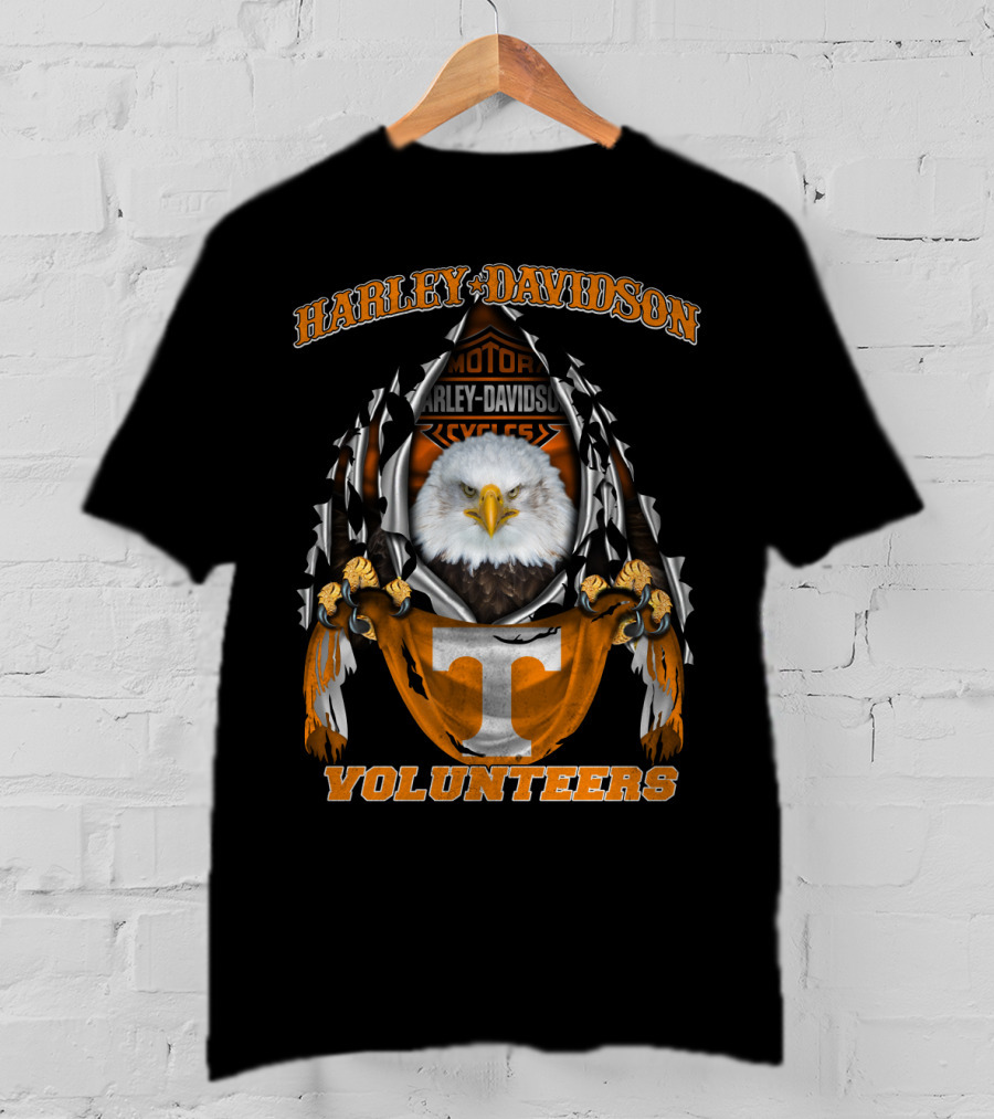 Harley Davidson Volunteers Tennessee Eagles Ncaa 3003 T-Shirt