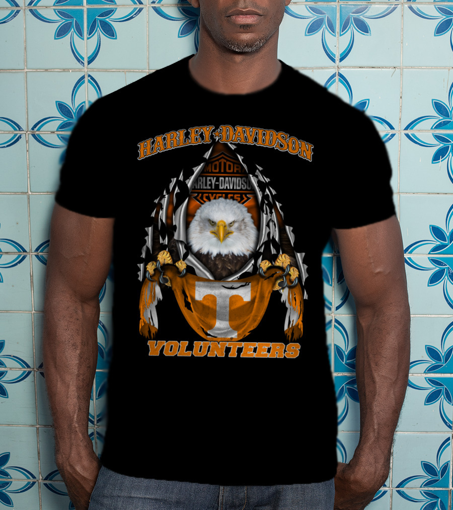 Harley Davidson Volunteers Tennessee Eagles Ncaa 3003 T-Shirt
