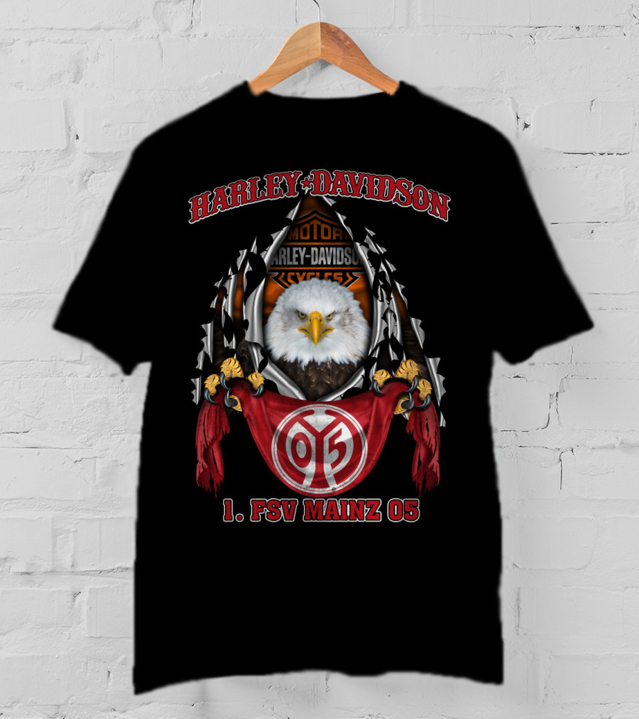 Harley Davidson 1. Fsv Mainz 05 Eagles Motorcycles T-Shirt