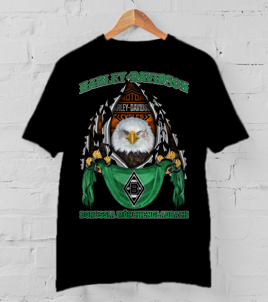 Harley Davidson Motorcycles Eagle Borussia Mönchengladbach T-Shirt
