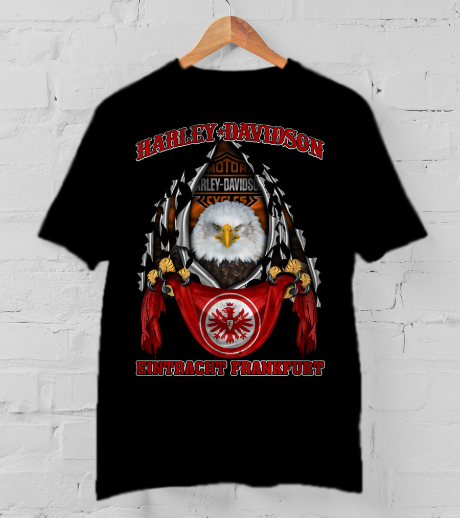 Harley Davidson Motorcycles Eintracht Frankfurt Eagle T-Shirt