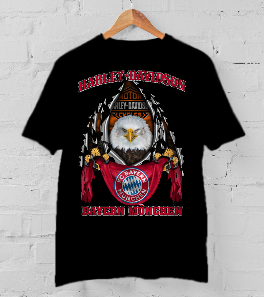 Harley Davidson Fc Bayern München Eagle Motorcycles 31.03 Ger T-Shirt
