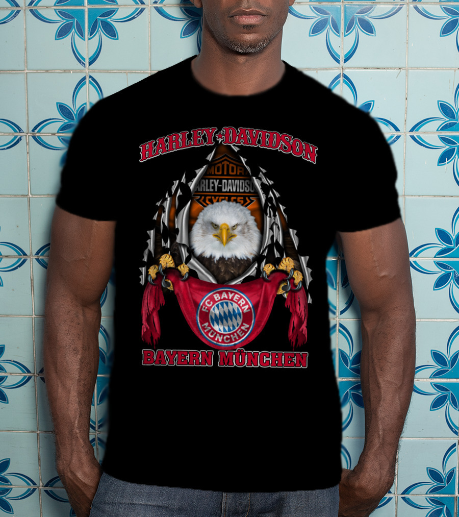 Harley Davidson Fc Bayern München Eagle Motorcycles 31.03 Ger T-Shirt
