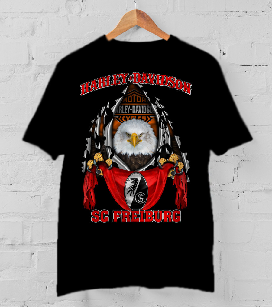 Harley Davidson Motorcycles Sc Freiburg Eagle T-Shirt