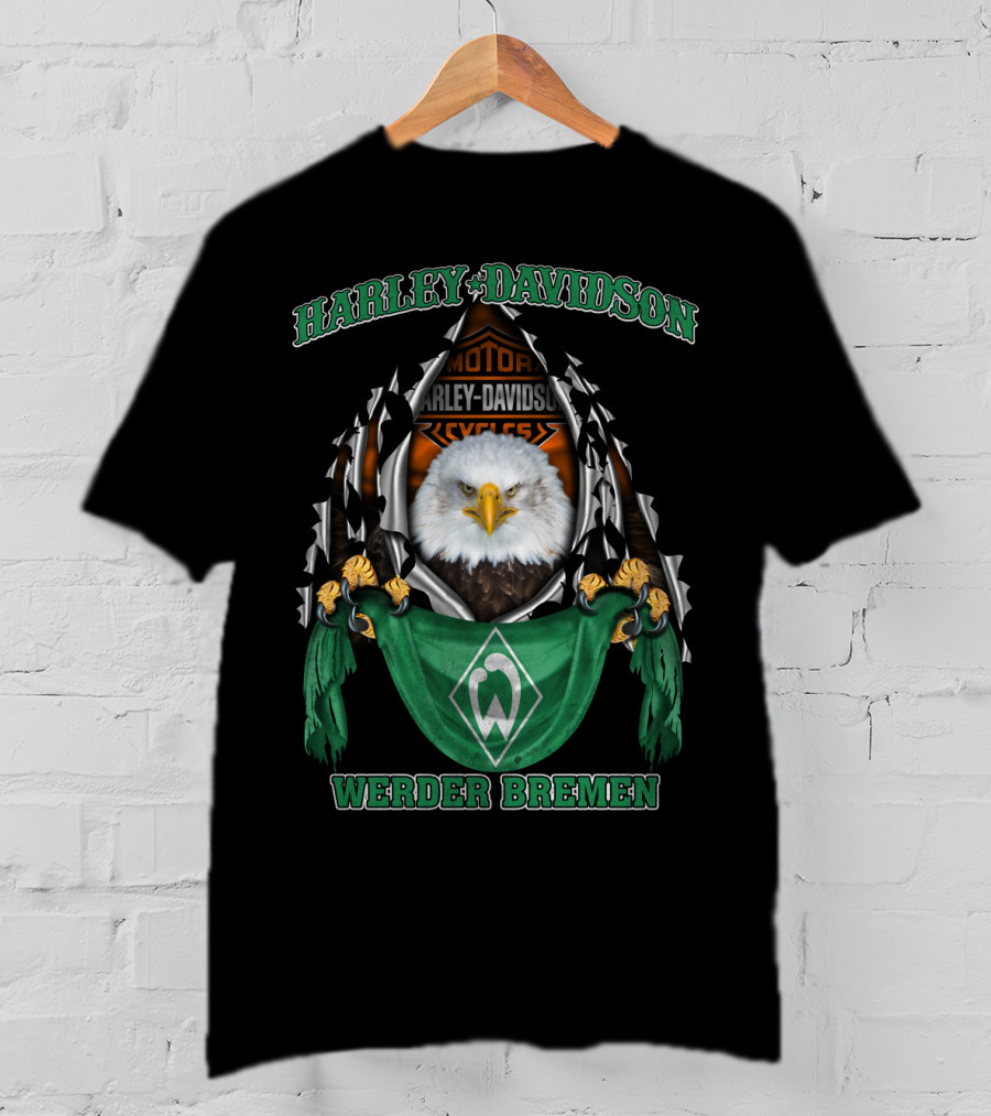 Harley Davidson Eagle Motor Cycles Werder Bremen T-Shirt