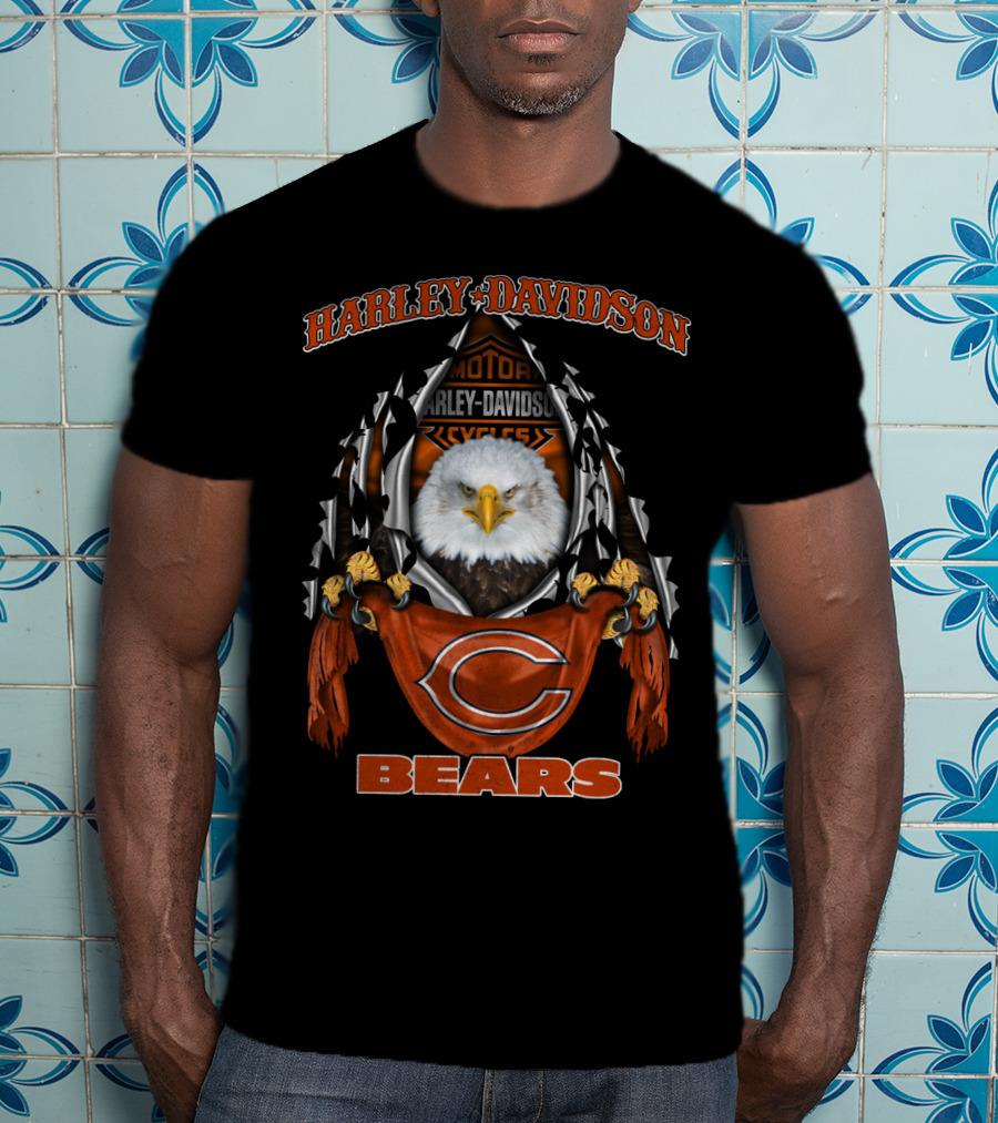 Harley Davidson Motor Cycles Bears T-Shirt