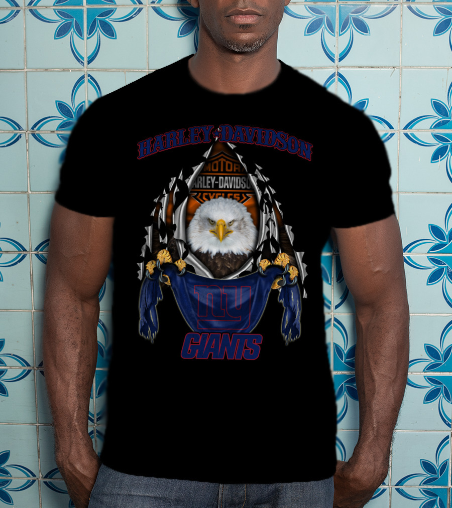 Harley Davidson Motorcycles Ny Giants T-Shirt