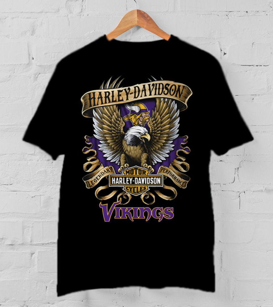 Harley Davidson Legendary Performance Vikings Minnesota 01.04 T-Shirt