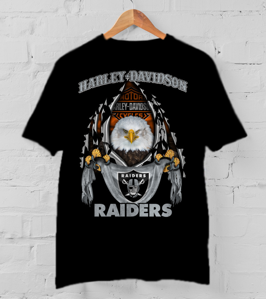 Harley Davidson Raiders Eagle Motor Harley Davidson Cycles T-Shirt