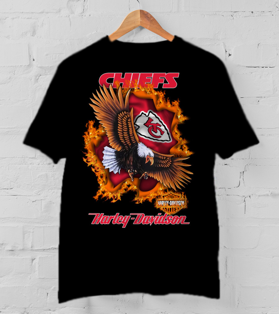 Chiefs Harley Davidson Kansas City Chiefs Eagle T-Shirt