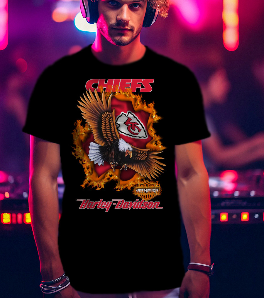 Chiefs Harley Davidson Kansas City Chiefs Eagle T-Shirt