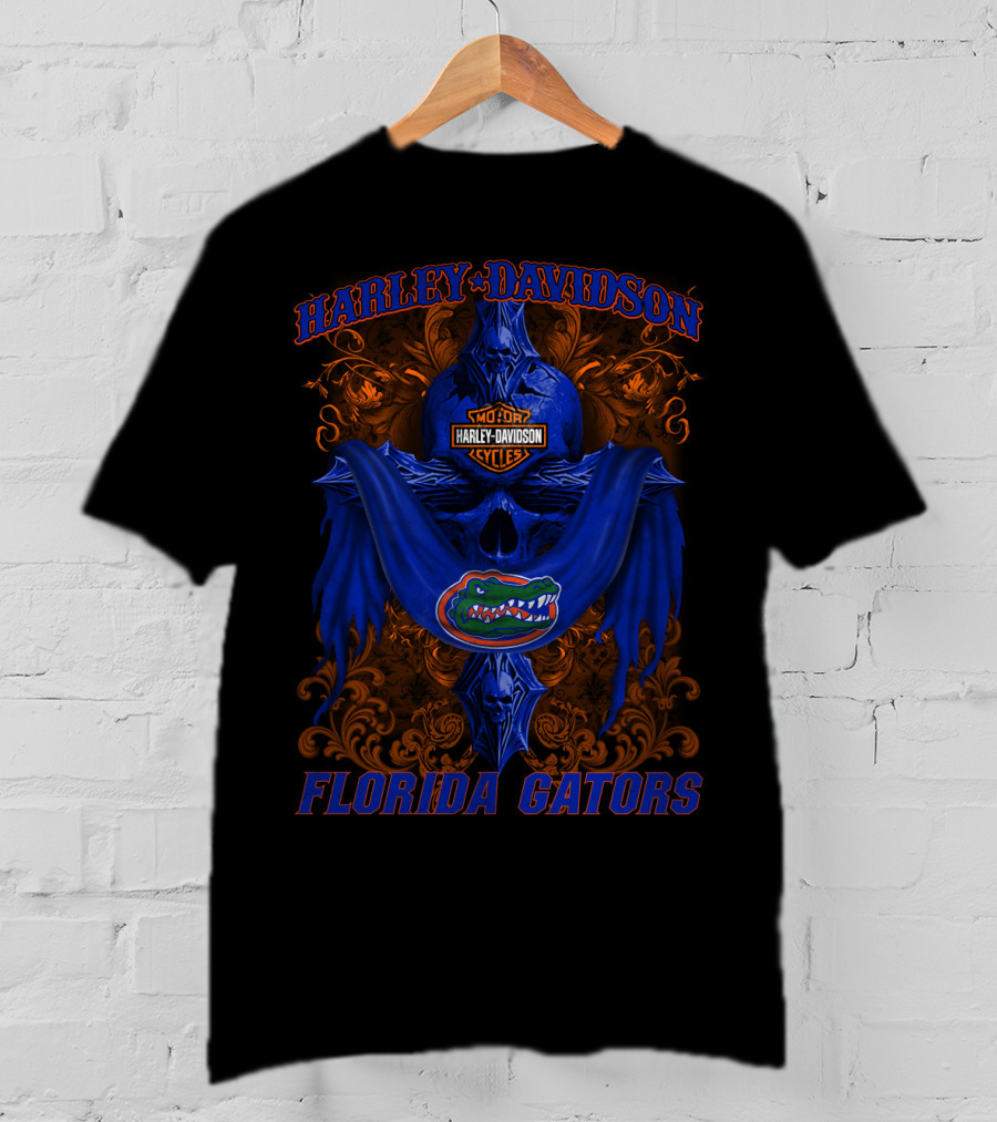 Harley Davidson Motorcycles Florida Gators Ncaa 84 T-Shirt