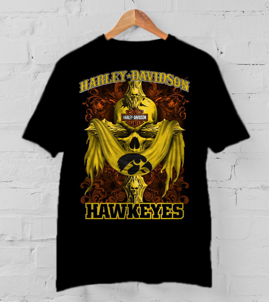 Harley Davidson Motorcycles Hawkeyes T-Shirt