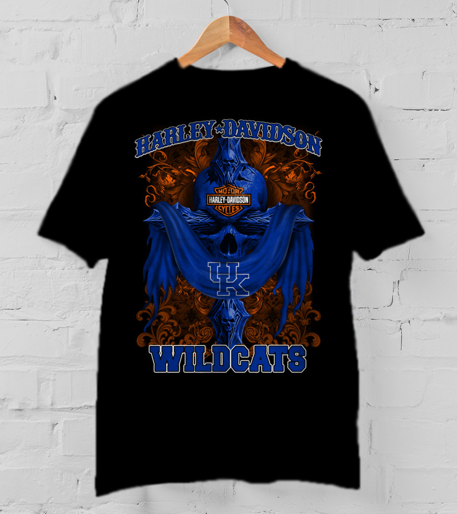 Harley Davidson Kentucky Wildcats Uk Motorcycles T-Shirt