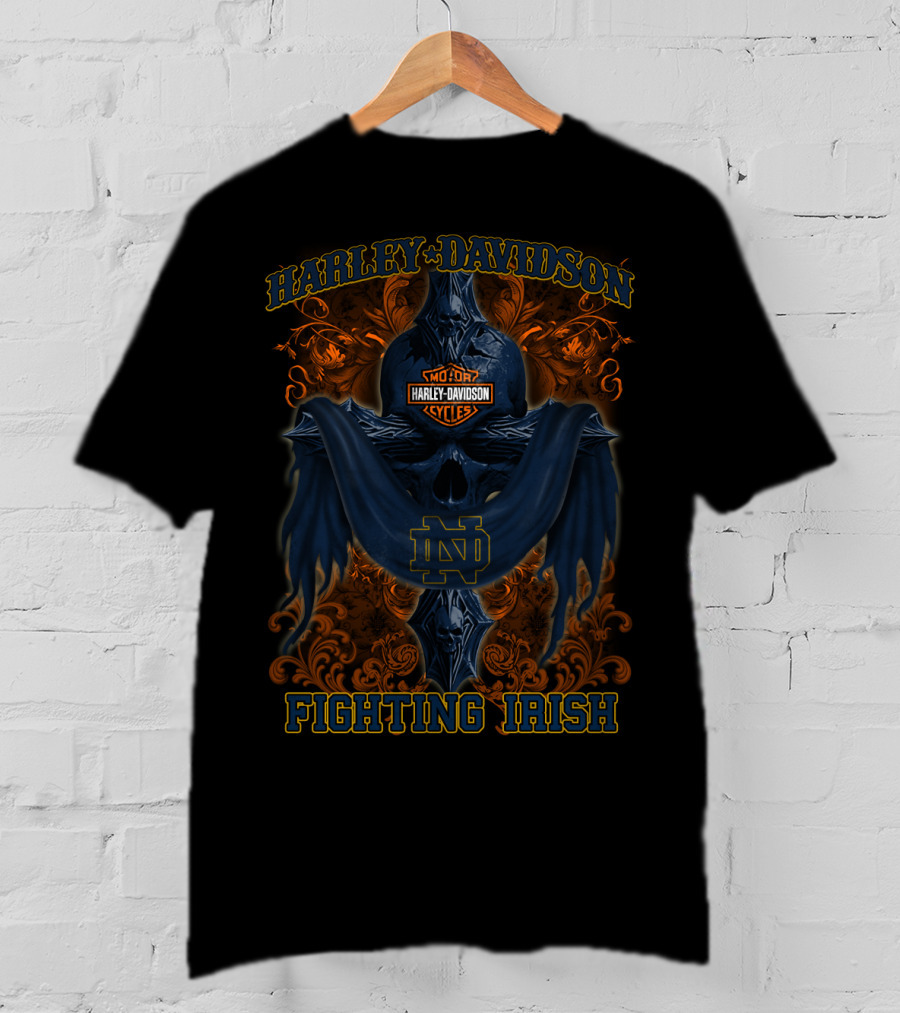 Harley Davidson Notre Dame Fighting Irish Motorcycles Nd 84 T-Shirt